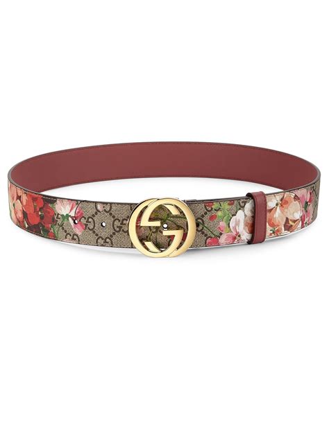 flowery gucci belt|women authentic Gucci belt.